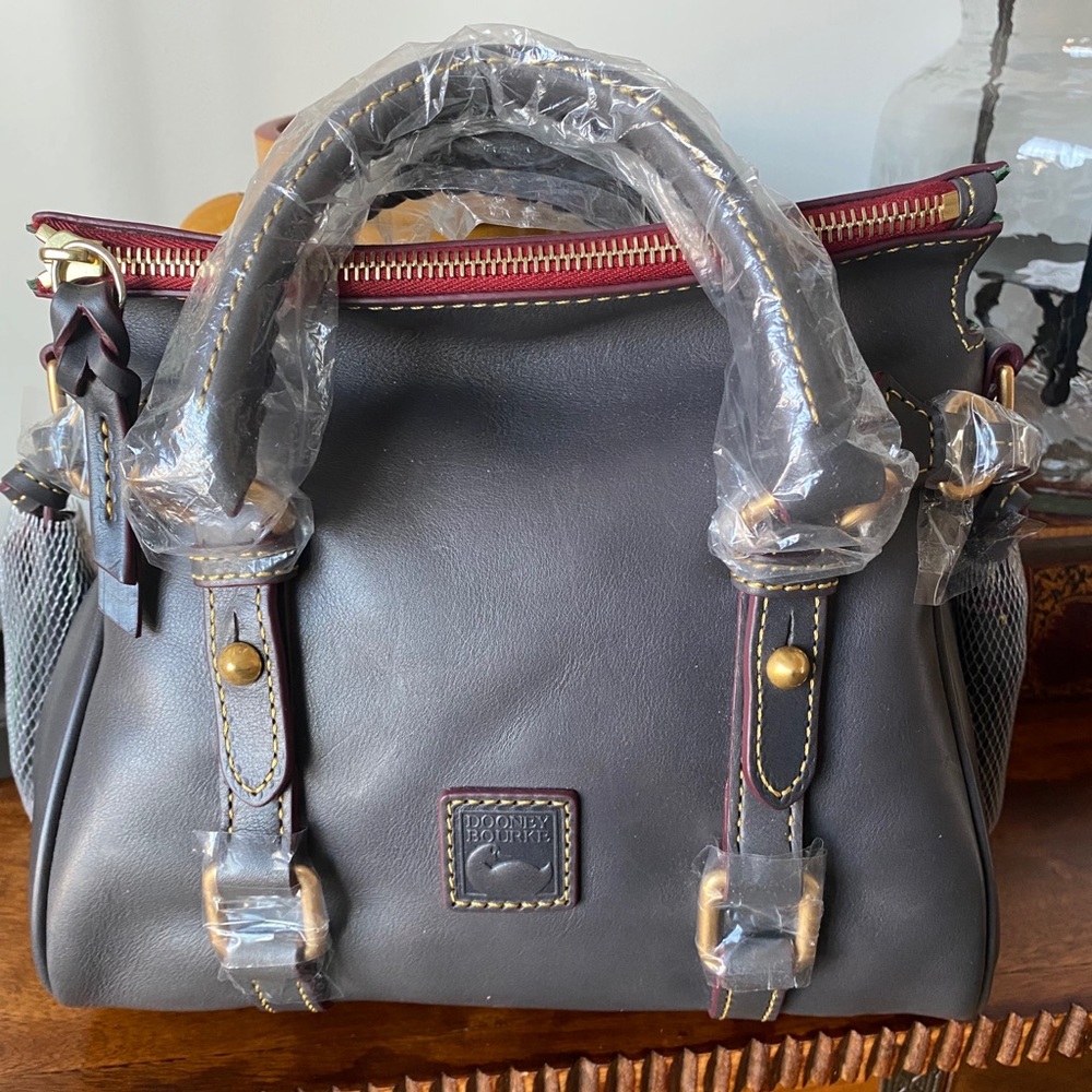 NWT Dooney Florentine Micro Satchel in Slate